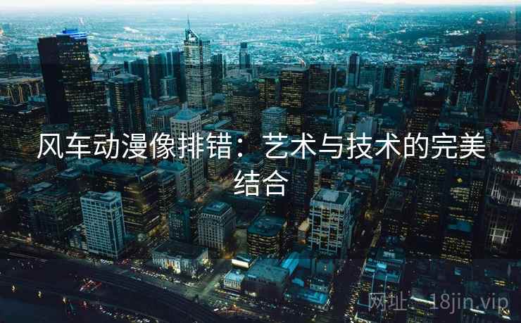 风车动漫像排错：艺术与技术的完美结合