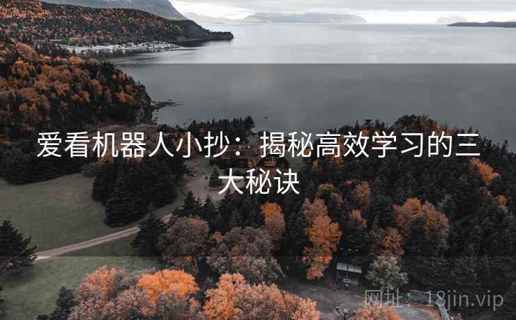 爱看机器人小抄：揭秘高效学习的三大秘诀